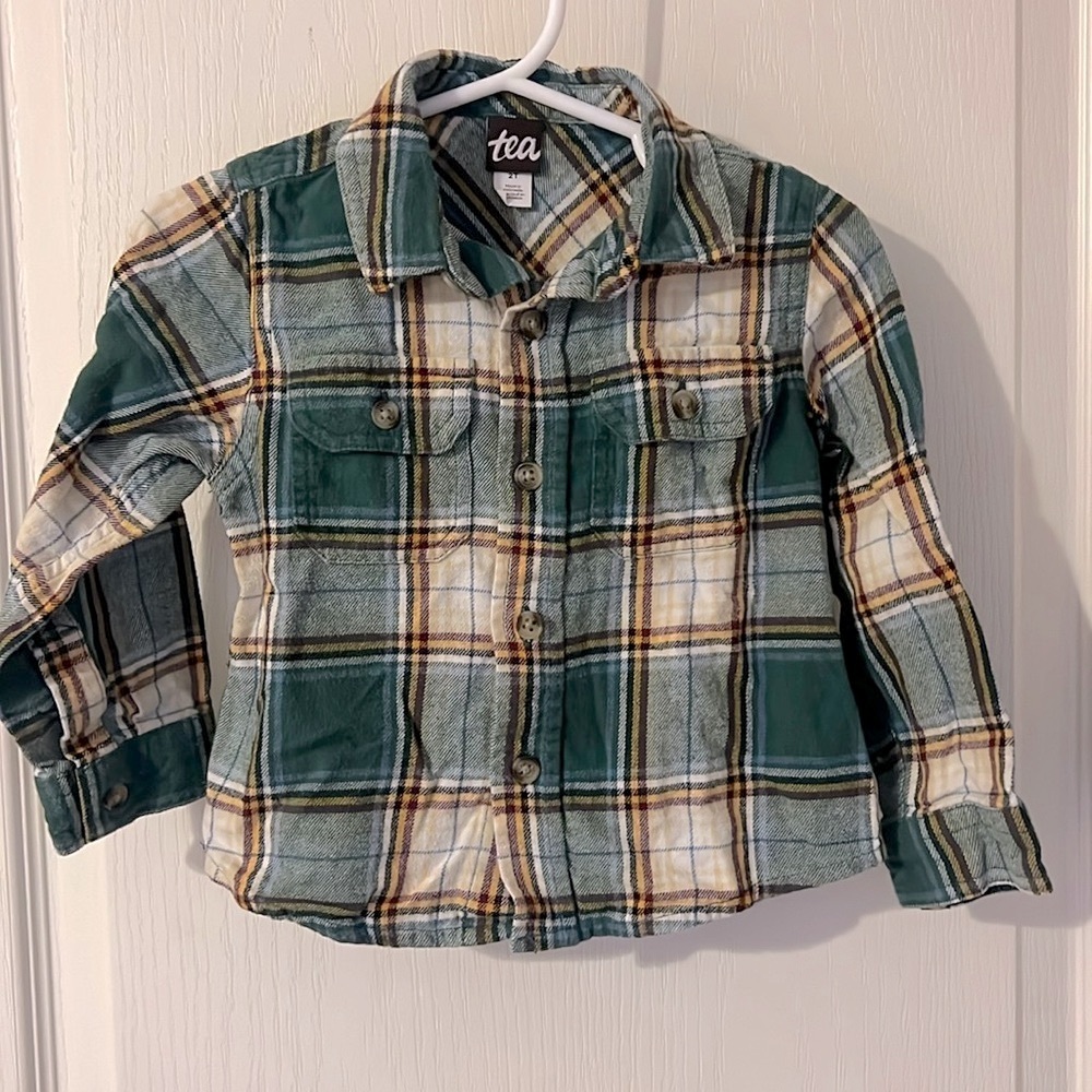 Tea Collection Flannel Button-Up